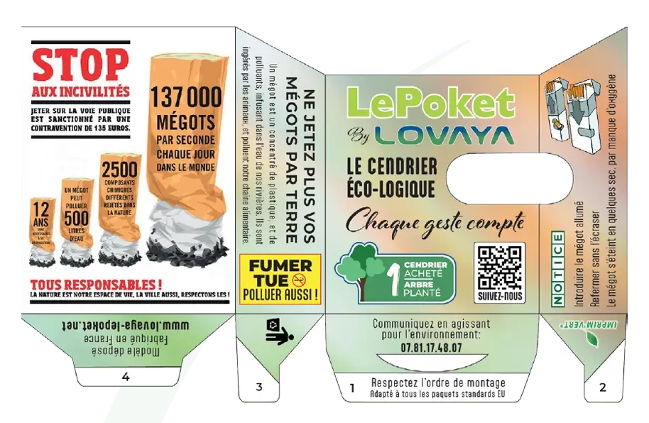 Pocket cendrier personnalisable 3