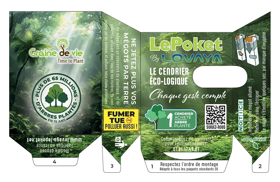 Pocket cendrier personnalisable